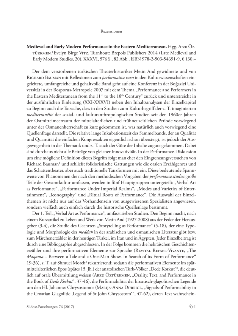 Open gallery for Medieval and Early Modern Performance in the Eastern Mediterranean