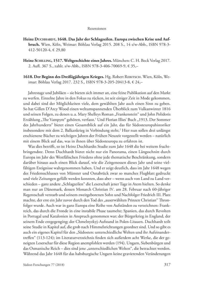 Open gallery for 1648 – Das Jahr der Schlagzeilen
