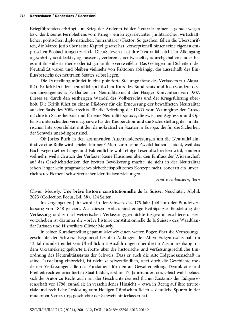 Open gallery for Une brève histoire constitutionnelle de la Suisse