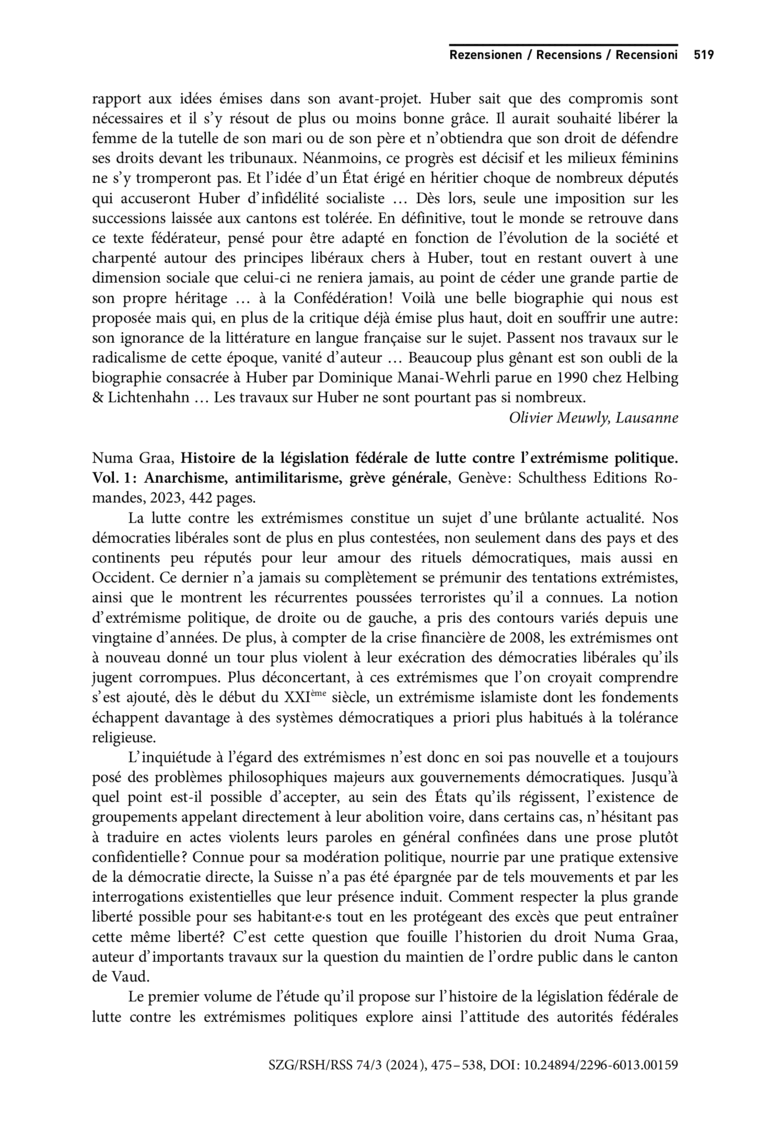Open gallery for Histoire de la législation fédérale de lutte contre l’extrémisme politique