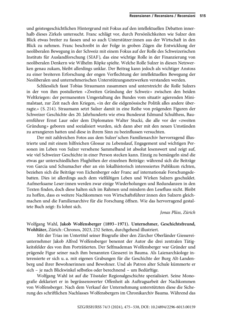 Open gallery for Jakob Wolfensberger (1893–1971)