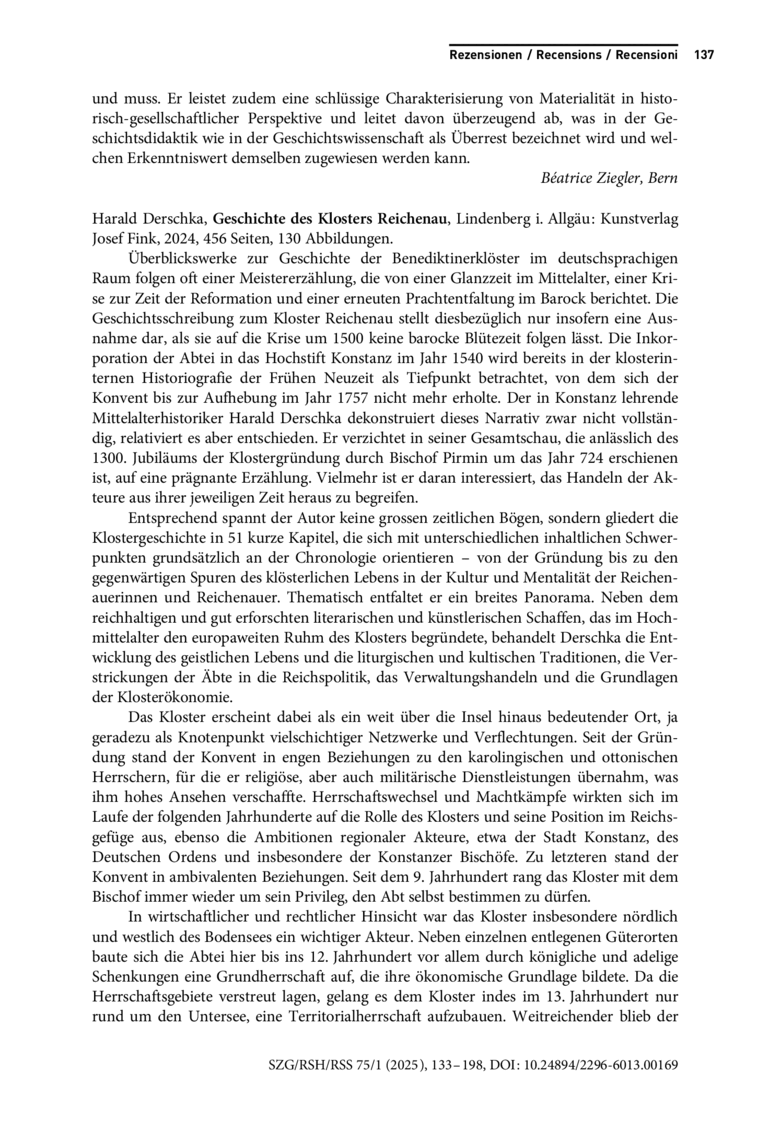 Open gallery for Geschichte des Klosters Reichenau