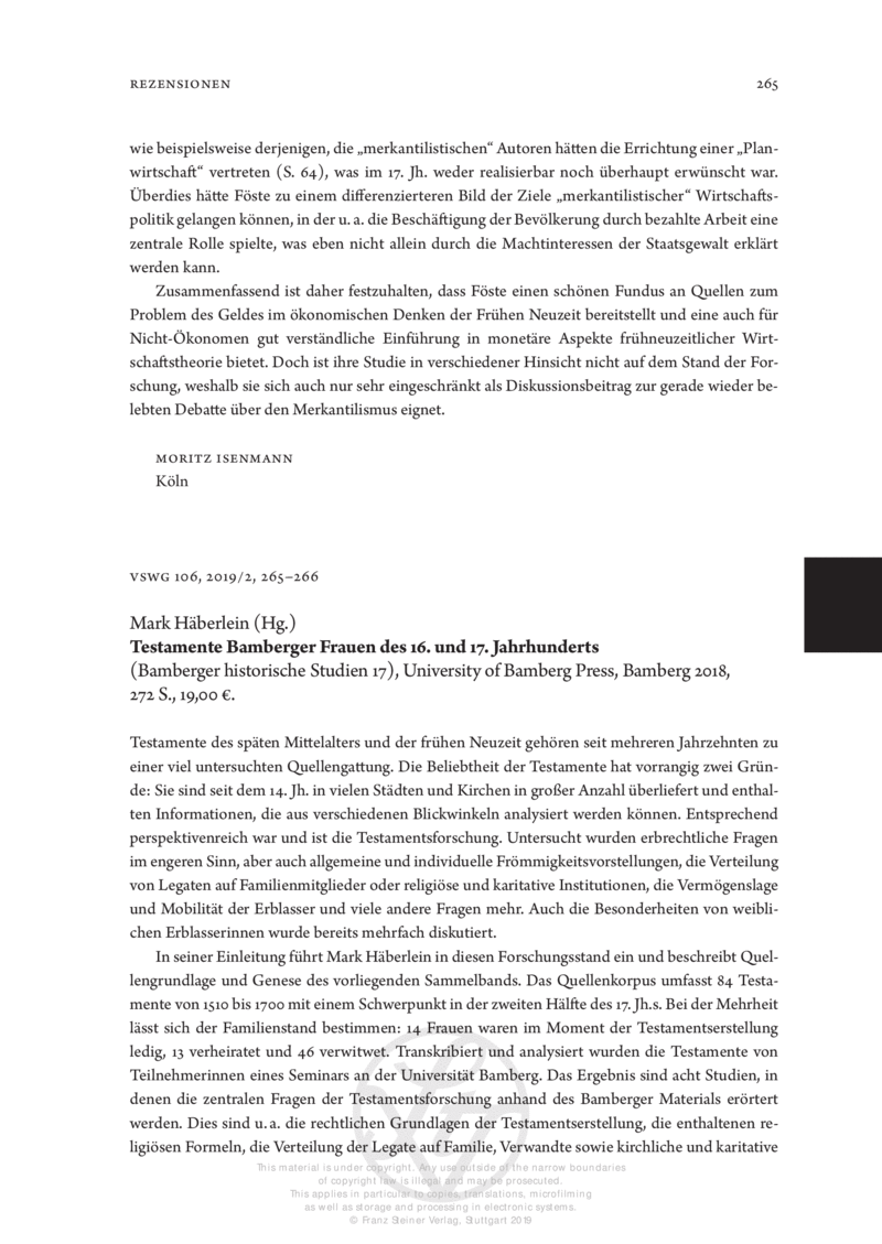Open gallery for Testamente Bamberger Frauen des 16. und 17. Jahrhunderts