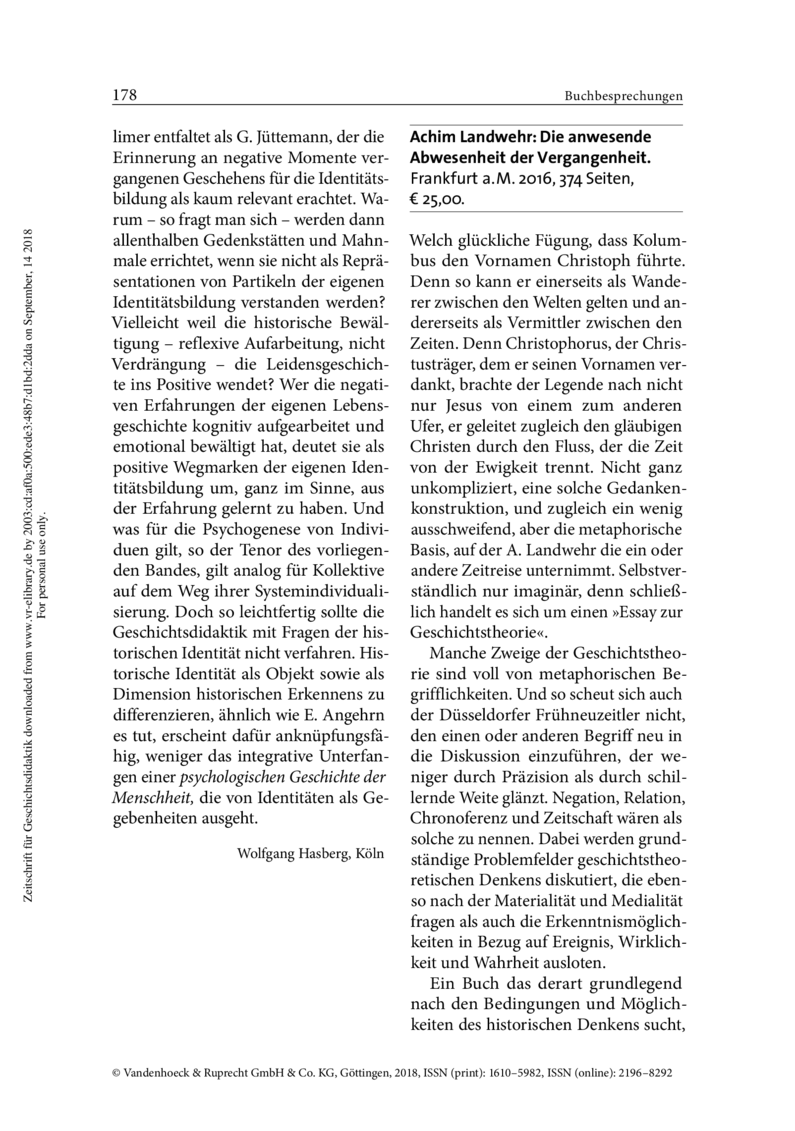 Open gallery for Die anwesende Abwesenheit der Vergangenheit