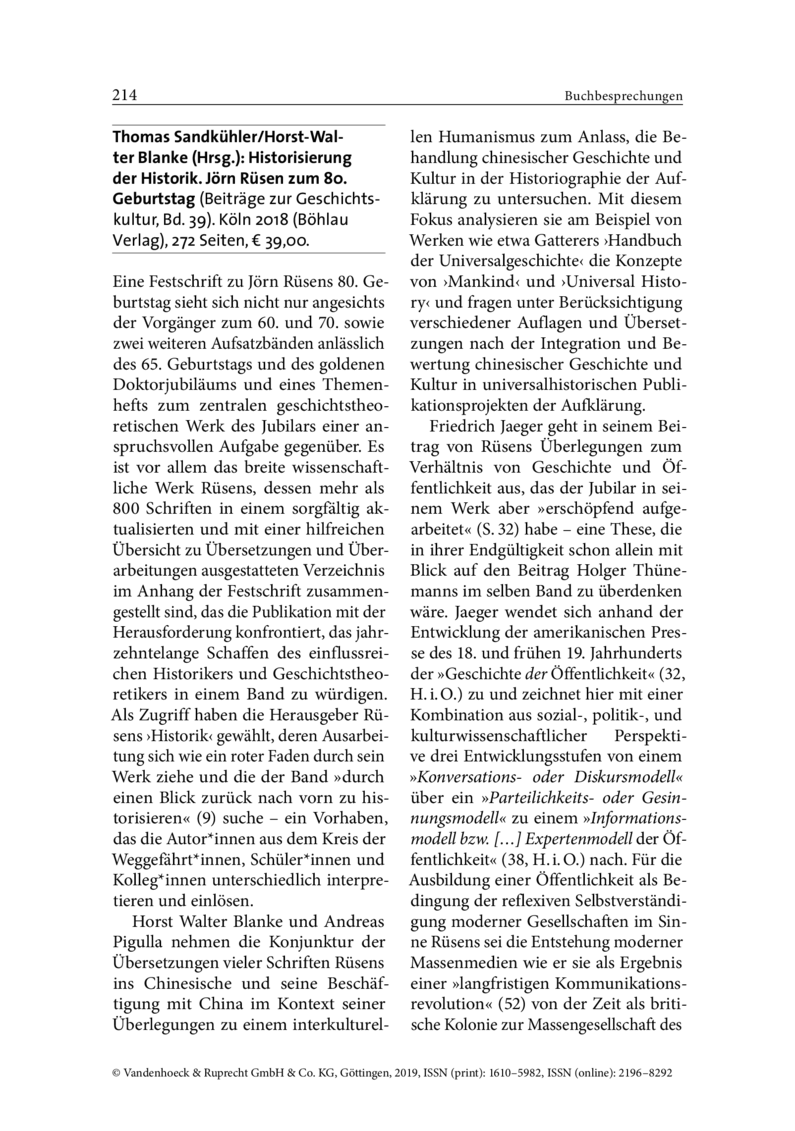 Open gallery for Historisierung der Historik