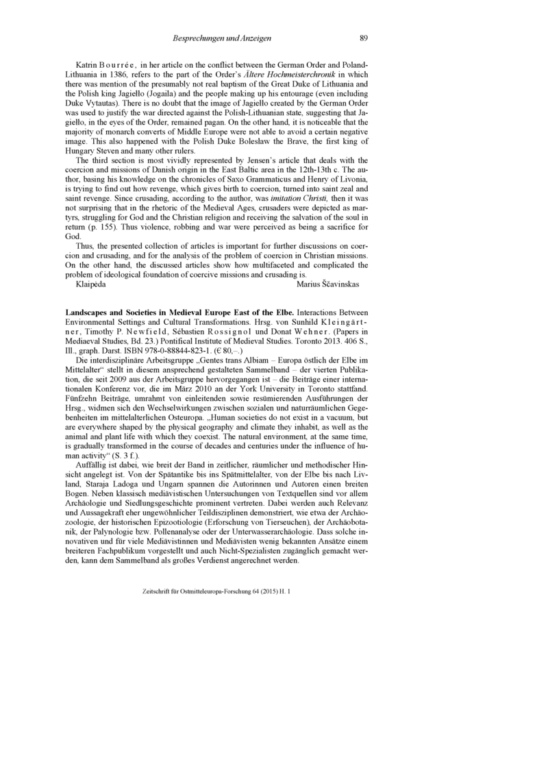 Open gallery for Landscapes and Societies in Medieval Europe East of the Elbe