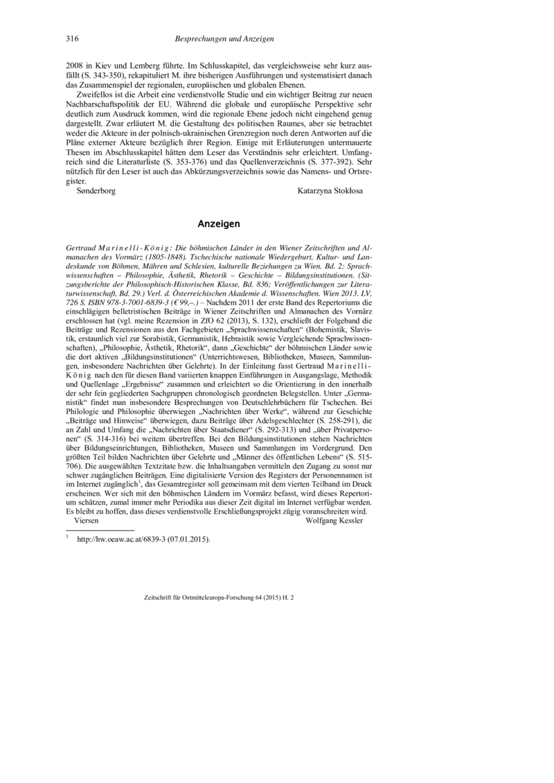Open gallery for Die böhmischen Länder in den Wiener Zeitschriften und Al­manachen des Vormärz (1805-1848). Tschechische nationale Wiedergeburt, Kultur- und Landeskunde von Böhmen, Mähren und Schlesien, kulturelle Beziehungen zu Wien