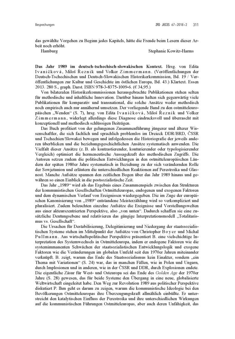 Open gallery for Das Jahr 1989 im deutsch-tschechisch-slowakischen Kontext