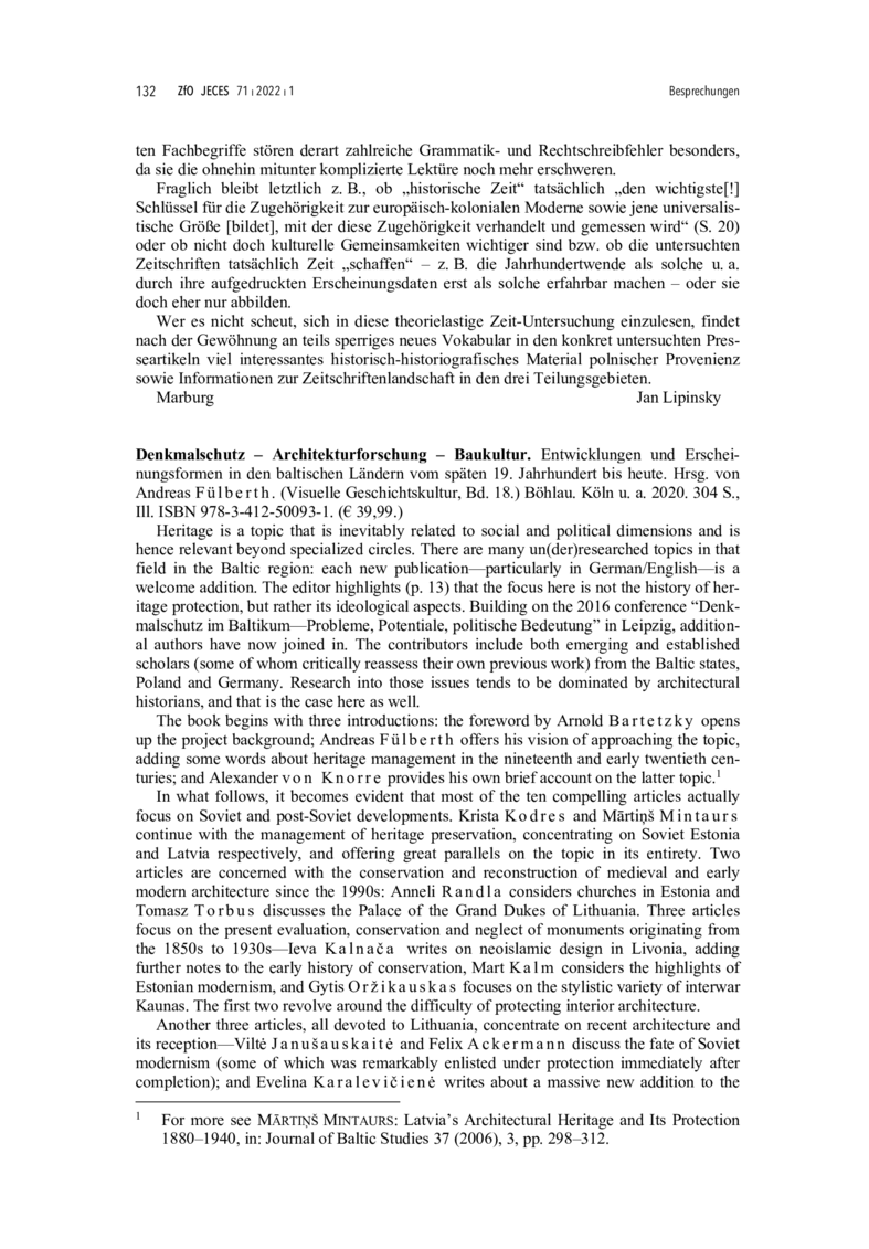 Open gallery for Denkmalschutz – Architekturforschung – Baukultur