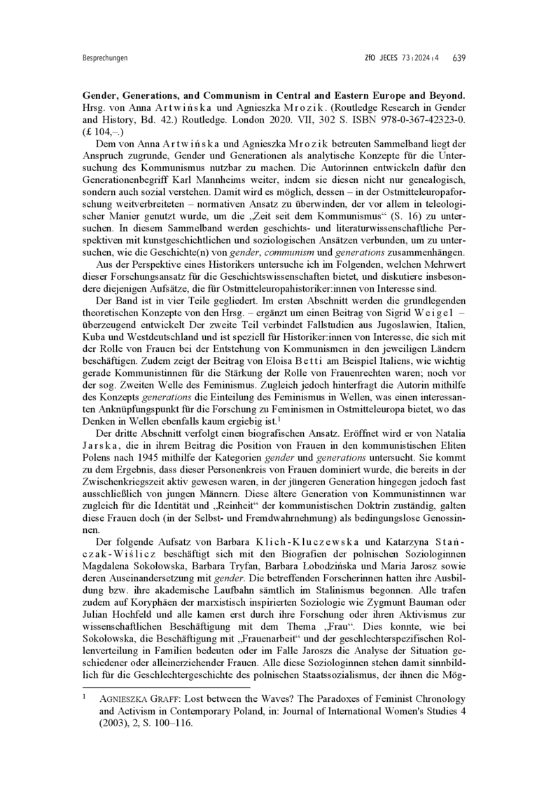 Open gallery for Gender, Generations, and Communism in Central and Eastern Europe and Beyond