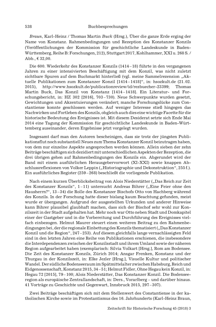 Open gallery for Über die ganze Erde erging der Name von Konstanz