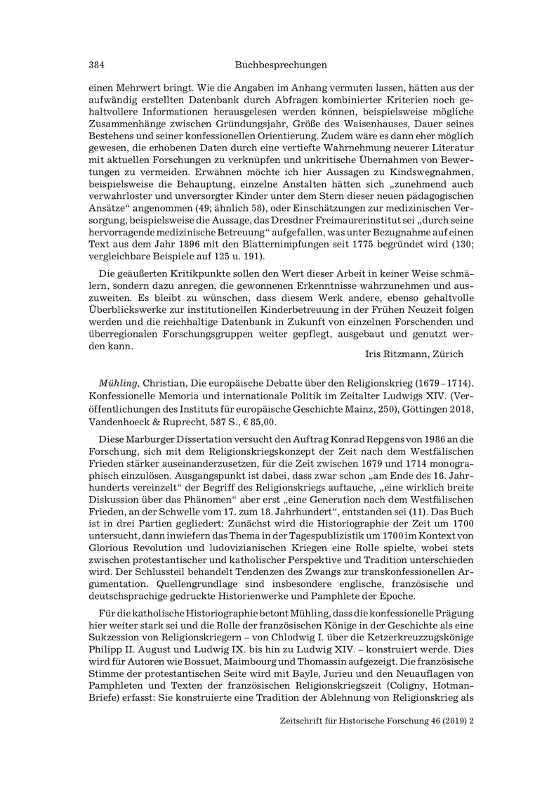 Open gallery for Die europäische Debatte über den Religionskrieg (1679–1714)