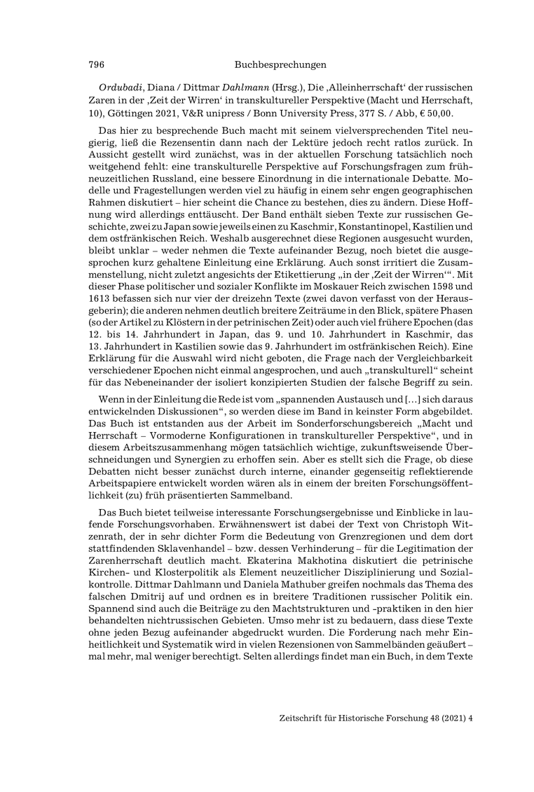 Open gallery for Die 'Alleinherrschaft' der russischen Zaren in der 'Zeit der Wirren' in transkultureller Perspektive