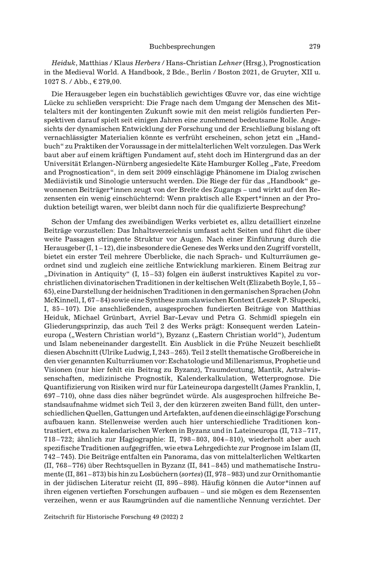 Open gallery for Prognostication in the Medieval World. A Handbook
