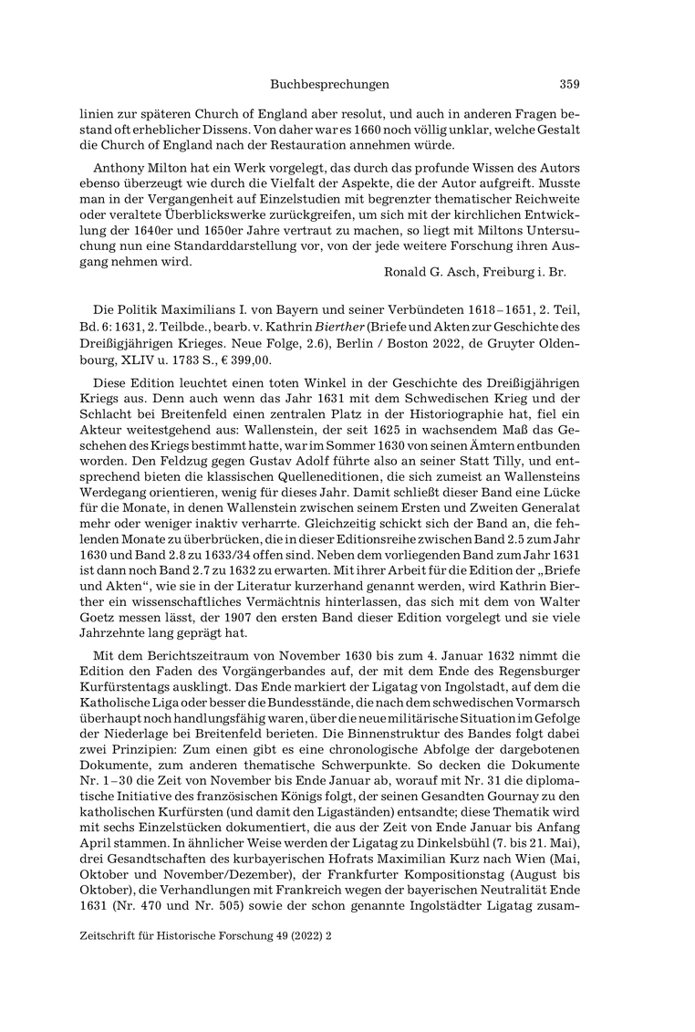 Open gallery for Die Politik Maximilians I. von Bayern und seiner Verbündeter 1618–1651