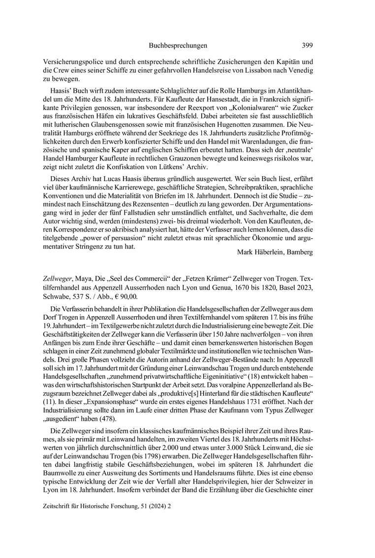 Open gallery for Die "Seel des Commercii" der "Fetzen Krämer" Zellweger von Trogen
