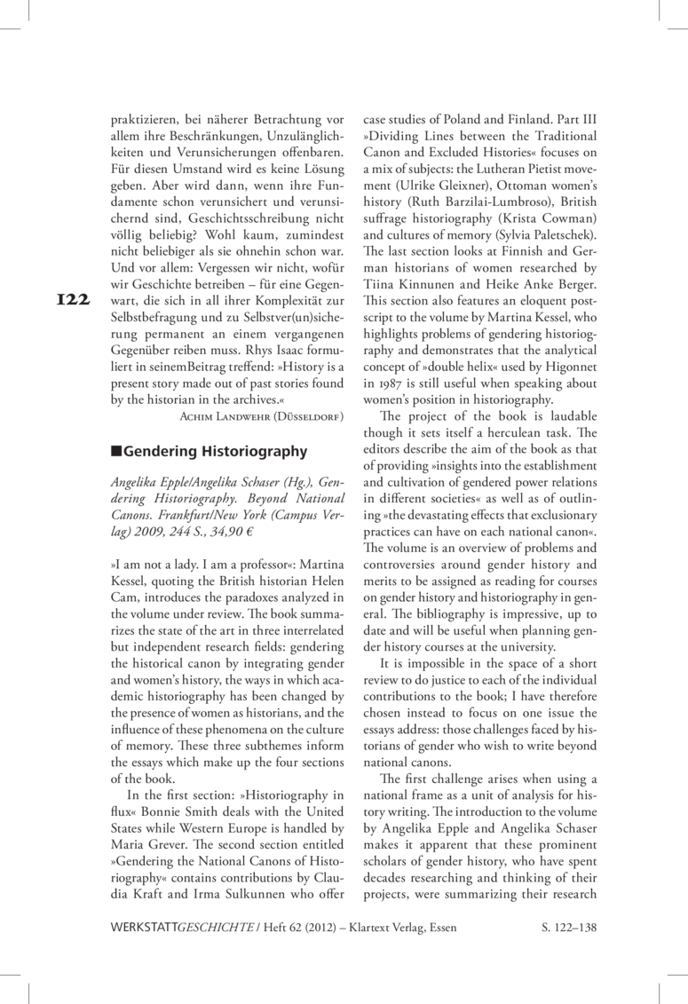 Open gallery for Gendering Historiography