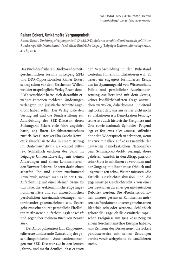 Open gallery for Umkämpfte Vergangenheit
